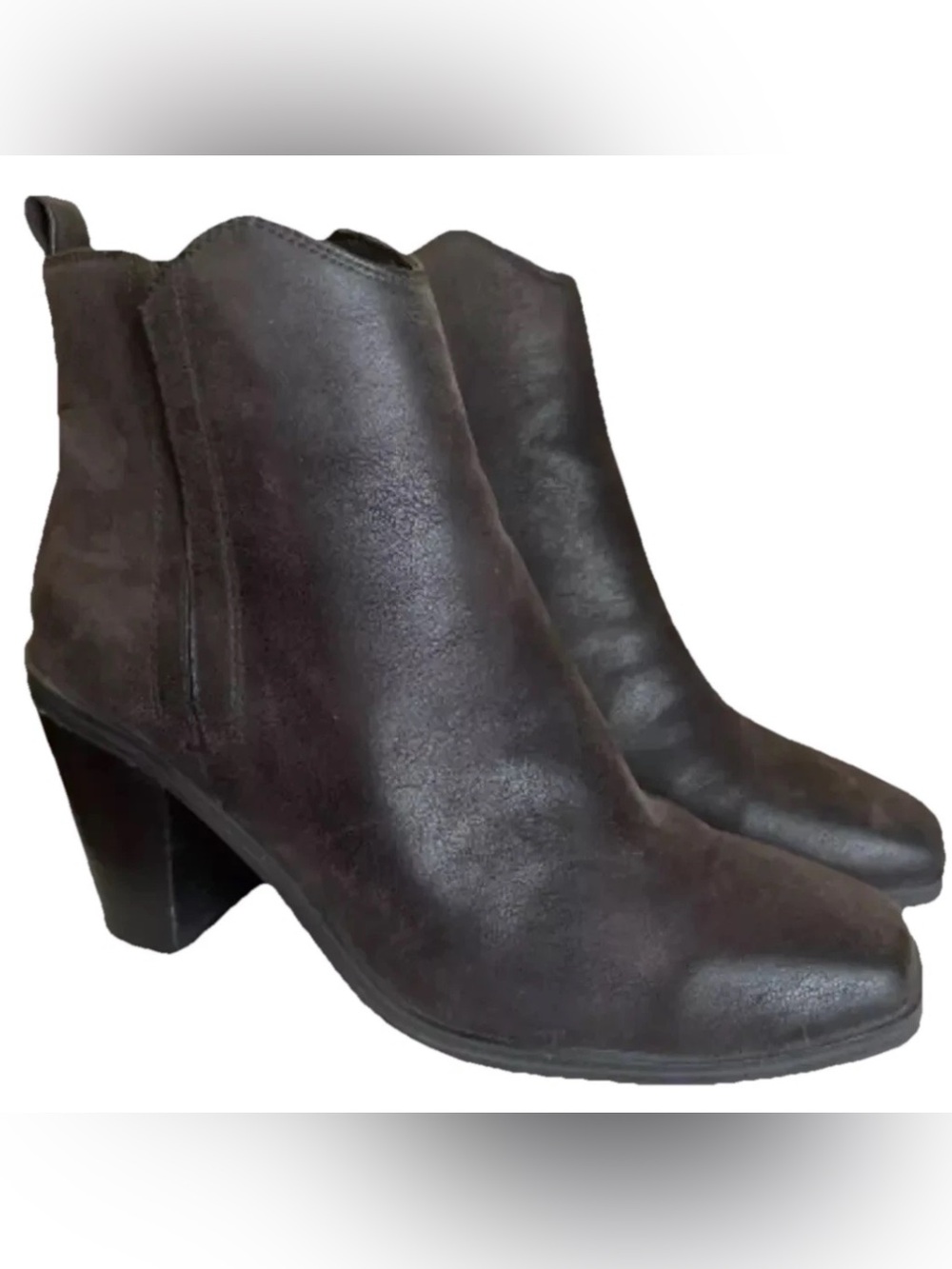 MIA Gray Anatomic Contoured Zip Up Ankle Boots Size 9